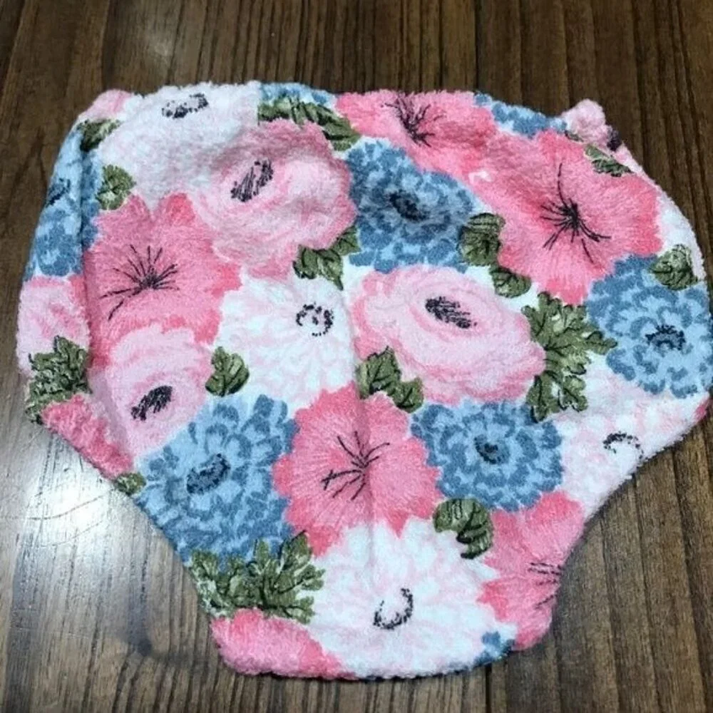 Label Jane Baby Diaper Cover 12M Pink Pull On Floral Boho Hippie Preppy Girly